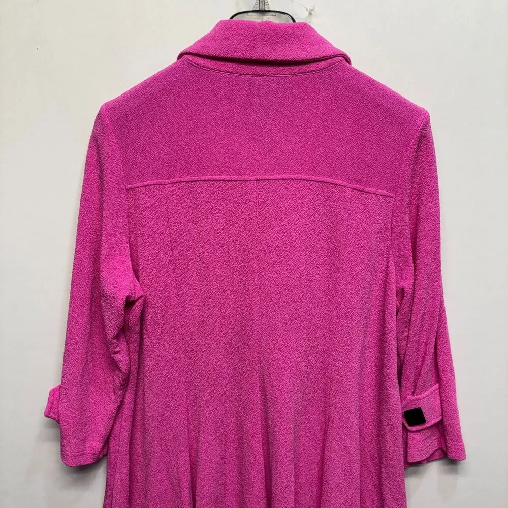 Ali Miles Women 3/4 Sleeve Blouse Top Shirt Size XL X-Large Pink D123 -22